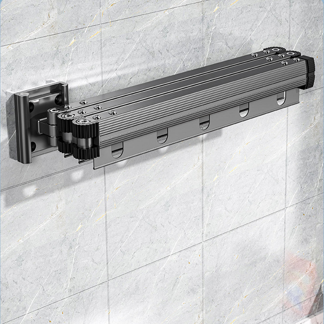 127.5cm Suction-Mounted Retractable Clothing Drying Rack