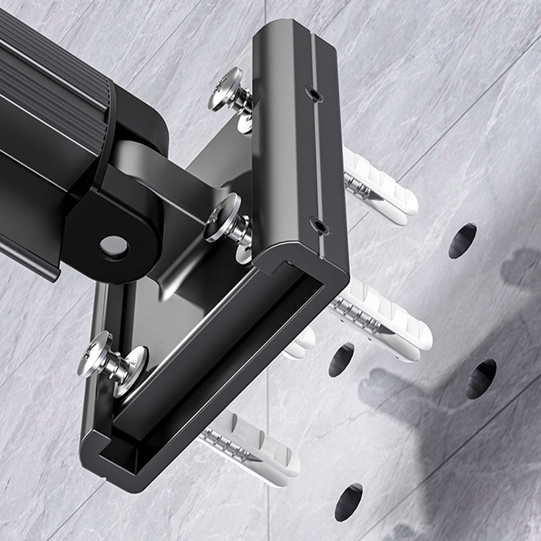127.5cm Suction-Mounted Retractable Clothing Drying Rack